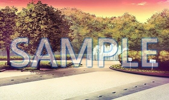 サンプル画像2:【背景素材】公園（6175_bg09）【時間差分あり】(XERO) [d_471278]