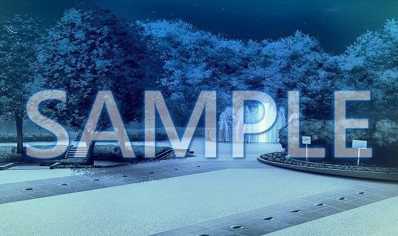 サンプル画像3:【背景素材】公園（6175_bg09）【時間差分あり】(XERO) [d_471278]