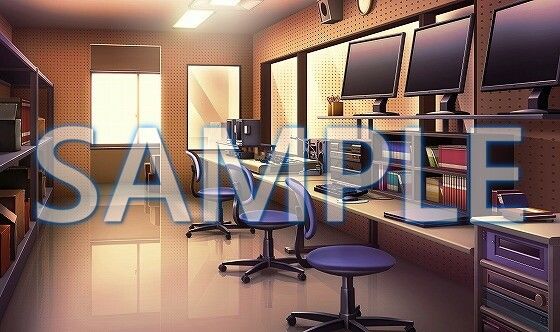 サンプル画像2:【背景素材】放送室（6175_bg10）【時間差分あり】(XERO) [d_471280]