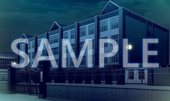 サンプル画像4:【背景素材】学園 外観（閉門）（6199_bg04a）【時間差分あり】(XERO) [d_471295]