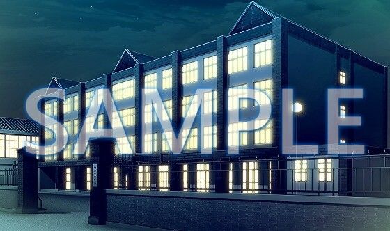 サンプル画像3:【背景素材】学園 外観（開門）（6199_bg04b）【時間差分あり】(XERO) [d_471298]