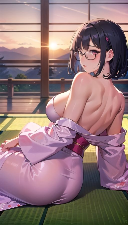 サンプル画像1:黒髪巨乳美人温泉旅行2(くろめあい) [d_471325]