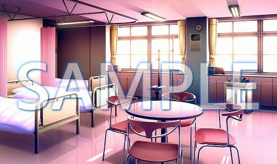 サンプル画像2:【背景素材】保健室（6199_bg06）【時間差分あり】(XERO) [d_471351]