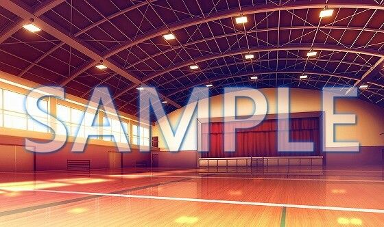 サンプル画像2:【背景素材】体育館（6199_bg07）【時間差分あり】(XERO) [d_471355]