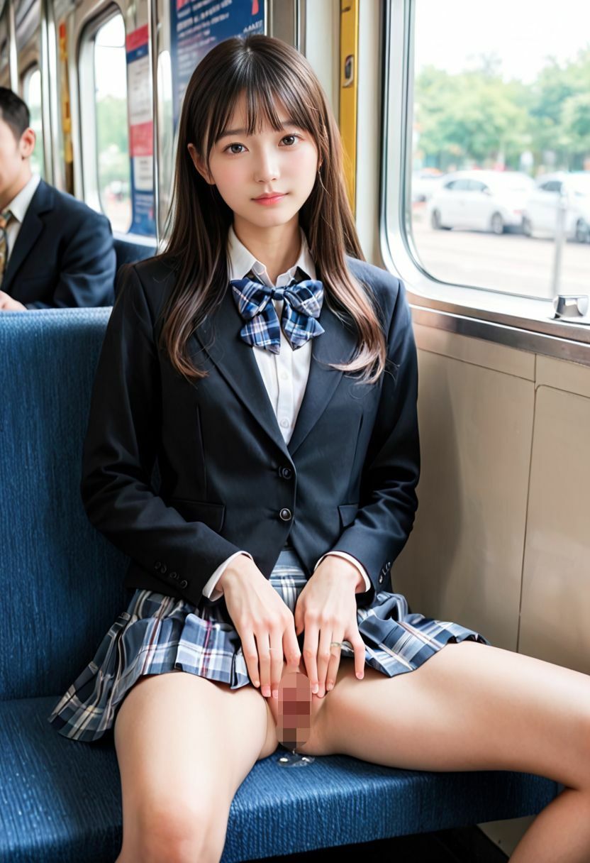 サンプル画像3:電車通学の女子校生の見せつけに我慢できず(ジブン) [d_471359]