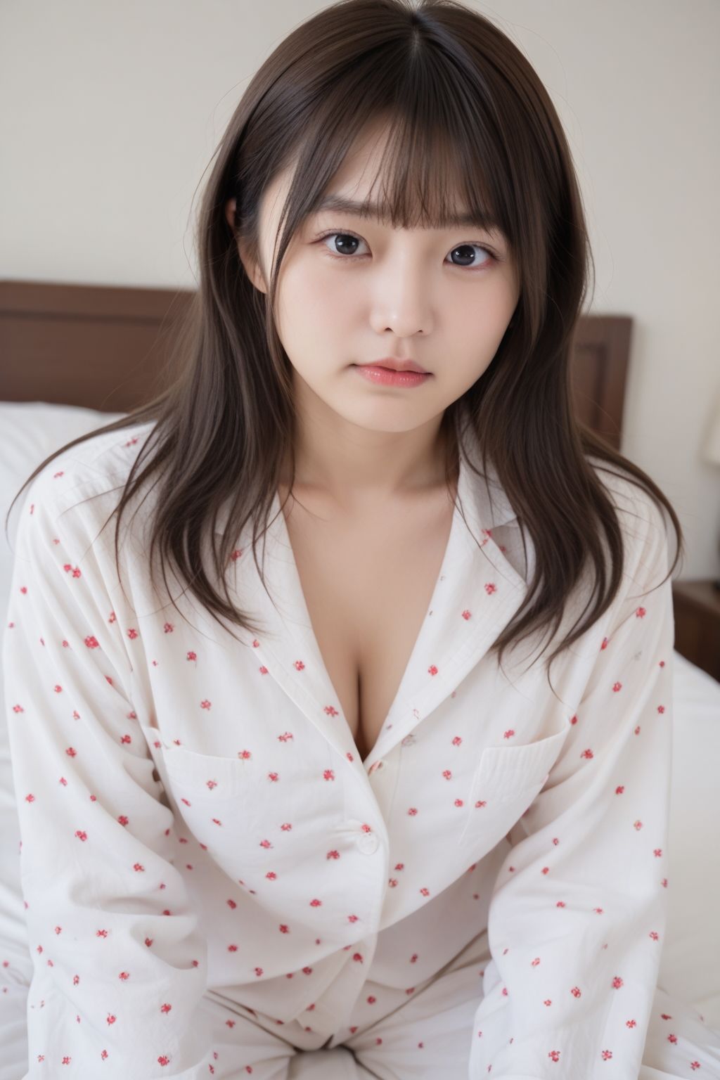 サンプル画像1:可愛すぎる幼馴染のネグリジェ姿に性欲大爆発！開いた胸元から見える景色にチンポはビンビン！巨乳な幼馴染の裸体に挿入せずにはいられない(イザナミ) [d_471369]