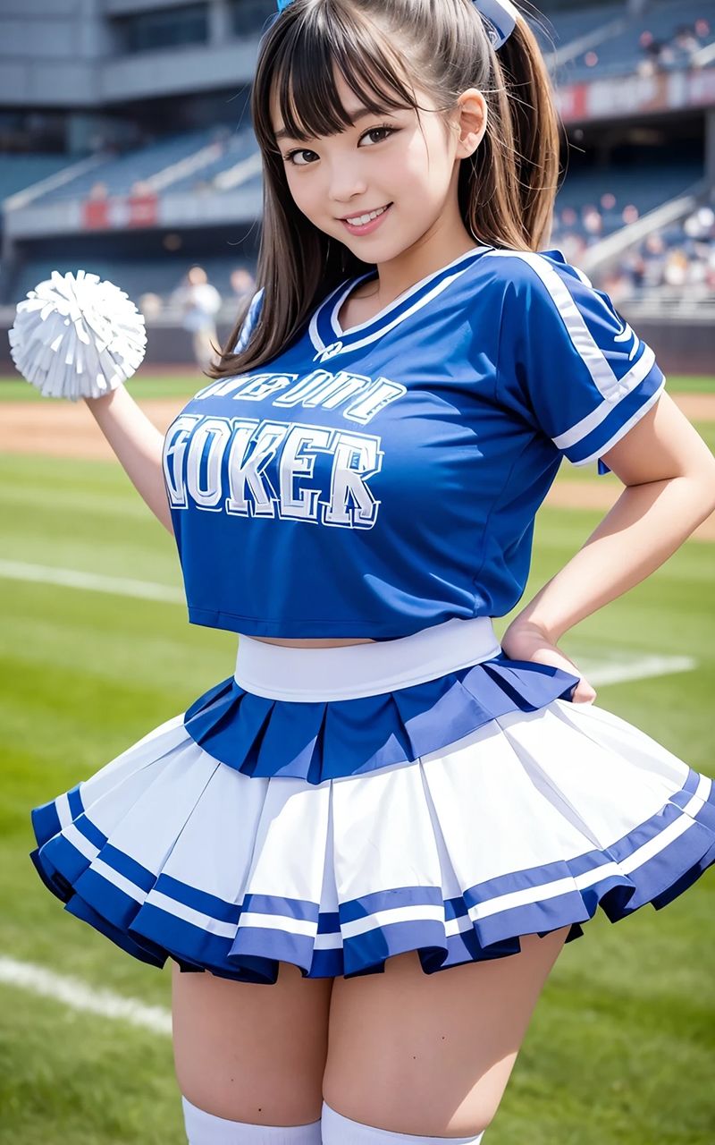 サンプル画像3:【AI写真集】チアリーダー写真集（2）(AIde作成坊) [d_471402]