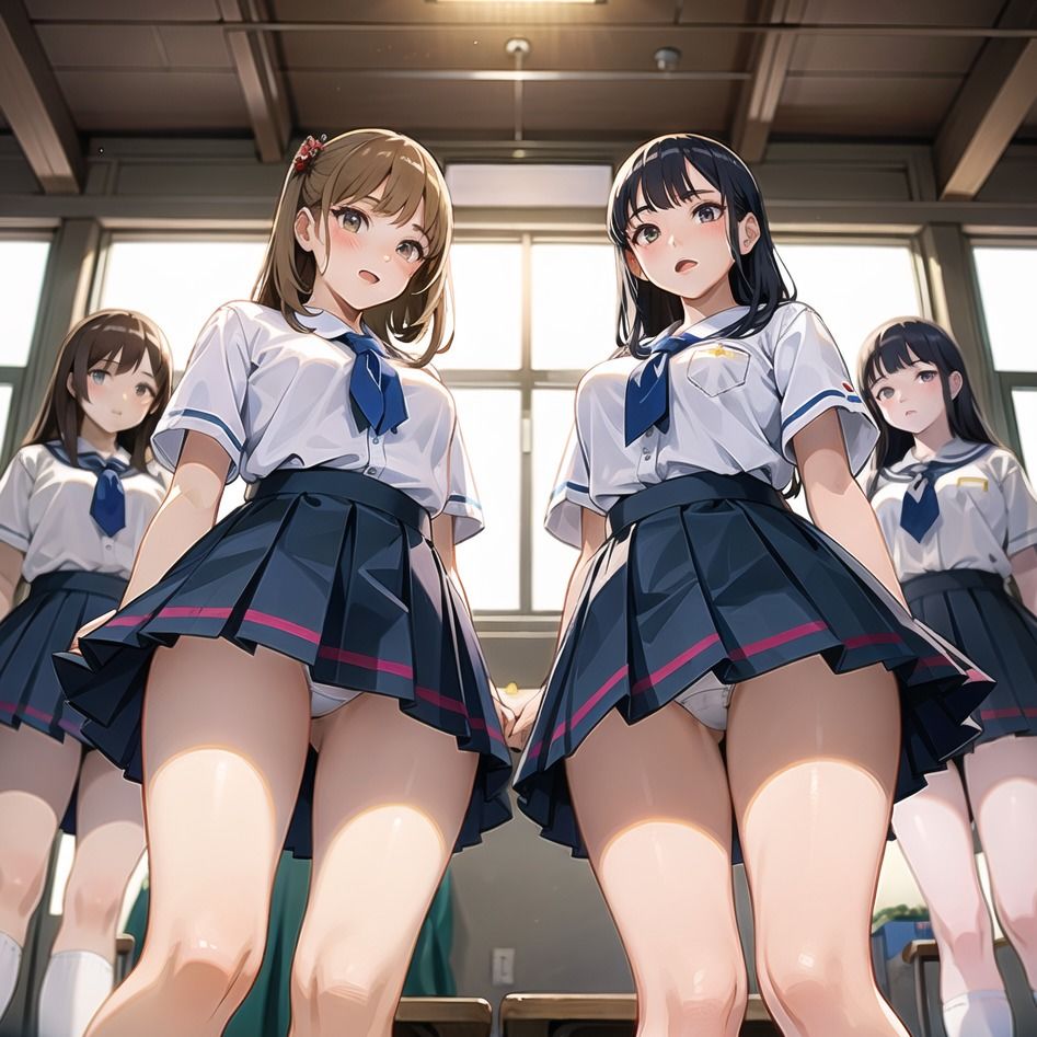 サンプル画像5:AIイラストCG集10 クラスメイト(ドンガラ) [d_471434]