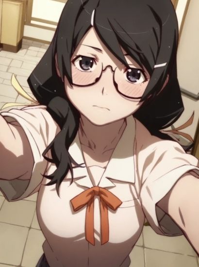 サンプル画像1:化物語の羽川翼から送られてきた自撮り写真(自撮りサークル  イカスミ工房) [d_471511]