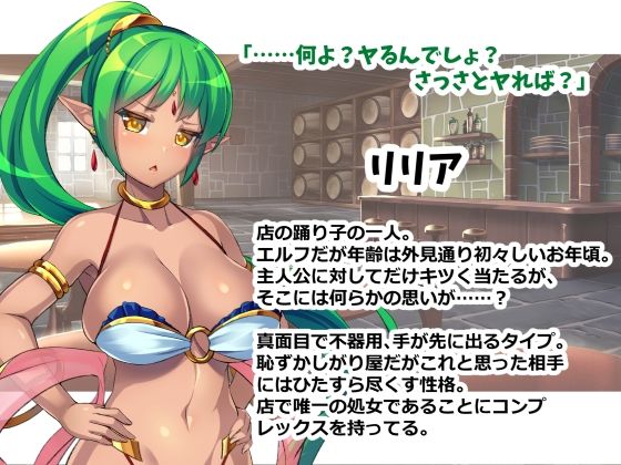 サンプル画像5:踊り子娼館2〜ツンデレ踊り子エルフが俺とラブラブになる話（上）(踊り子のお部屋) [d_471630]