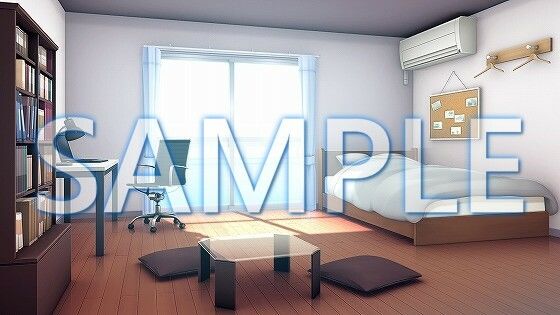 サンプル画像1:【背景素材】男の子の部屋（1385_bg01）【時間差分あり】(XERO) [d_471646]