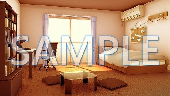 サンプル画像2:【背景素材】男の子の部屋（1385_bg01）【時間差分あり】(XERO) [d_471646]