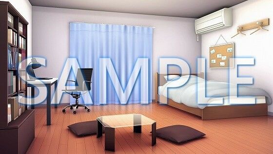 サンプル画像3:【背景素材】男の子の部屋（1385_bg01）【時間差分あり】(XERO) [d_471646]