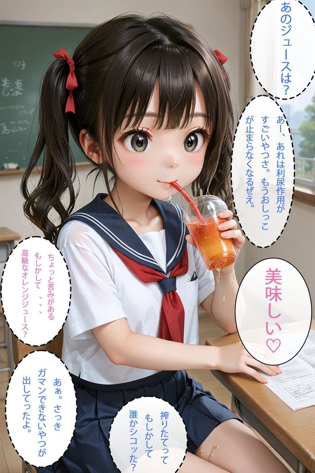 サンプル画像2:転校初日に大輪〇！(AI絵巻) [d_471655]