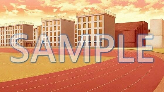 サンプル画像2:【背景素材】運動場（1385_bg08）【時間差分あり】(XERO) [d_471661]