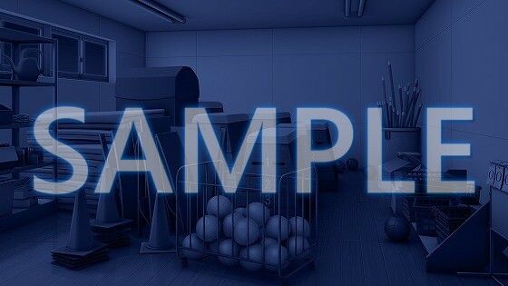 サンプル画像3:【背景素材】体育用具室（1385_bg10）【時間差分あり】(XERO) [d_471670]