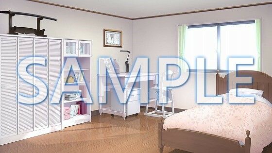 サンプル画像1:【背景素材】女の子の部屋（1385_bg14）【時間差分あり】(XERO) [d_471723]