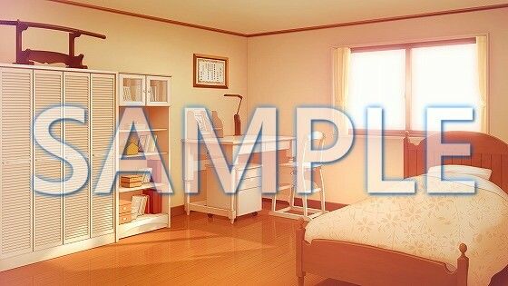 サンプル画像2:【背景素材】女の子の部屋（1385_bg14）【時間差分あり】(XERO) [d_471723]