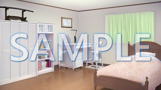 サンプル画像3:【背景素材】女の子の部屋（1385_bg14）【時間差分あり】(XERO) [d_471723]