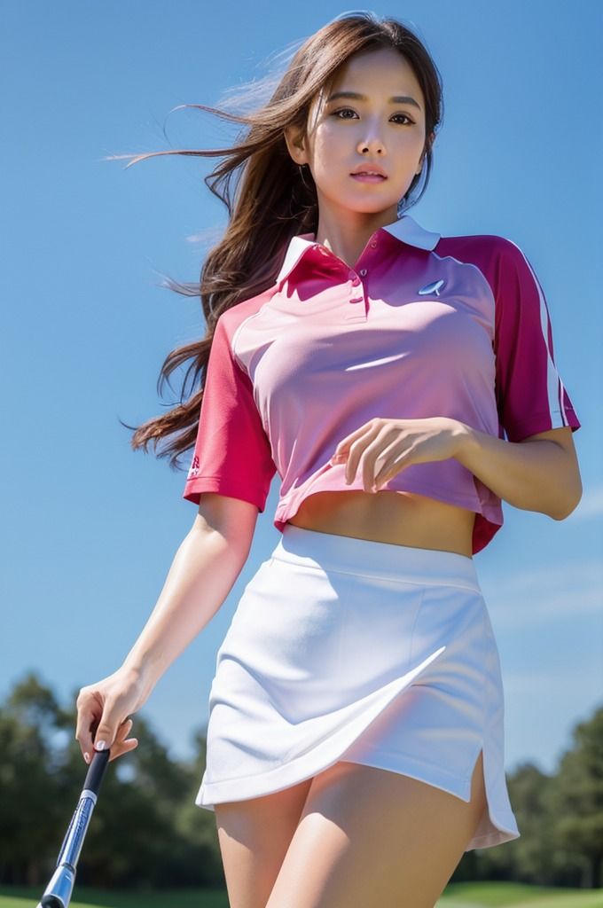 サンプル画像2:【美人ゴルフ選手】AIコスプレグラビア写真集(エンジェルス出版) [d_471726]