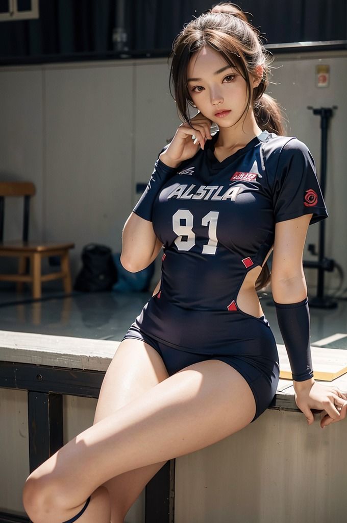 サンプル画像3:【美人バレーボール選手】AIコスプレグラビア写真集(エンジェルス出版) [d_471744]