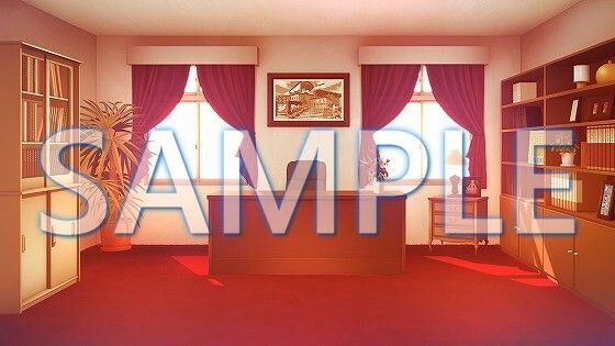 サンプル画像2:【背景素材】理事長室（1385_bg17）【時間差分あり】(XERO) [d_471758]