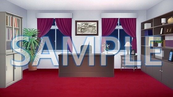 サンプル画像3:【背景素材】理事長室（1385_bg17）【時間差分あり】(XERO) [d_471758]