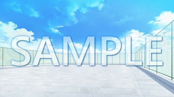 サンプル画像1:【背景素材】屋上（1385_bg18）【時間差分あり】(XERO) [d_471759]