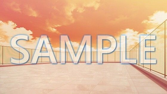 サンプル画像2:【背景素材】屋上（1385_bg18）【時間差分あり】(XERO) [d_471759]