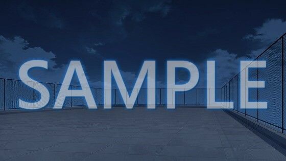 サンプル画像3:【背景素材】屋上（1385_bg18）【時間差分あり】(XERO) [d_471759]