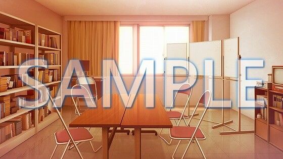 サンプル画像2:【背景素材】新聞部部室（1385_bg19）【時間差分あり】(XERO) [d_471779]