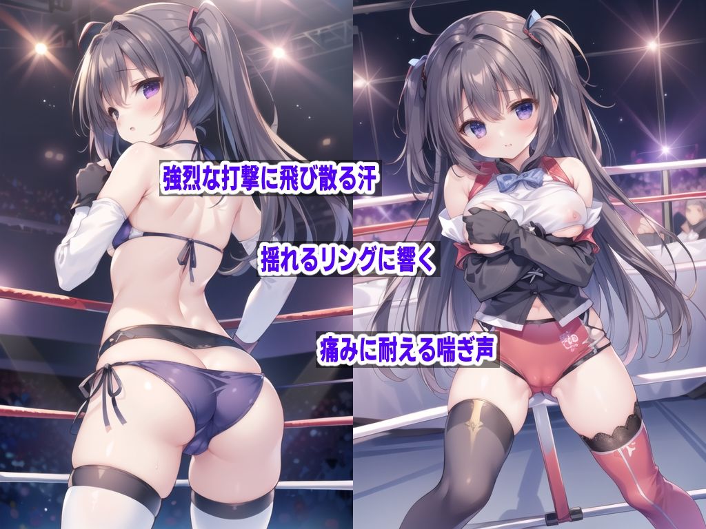 サンプル画像2:AI敗北少女CG集vol.1 正統派リングコスチューム(mugi) [d_471784]