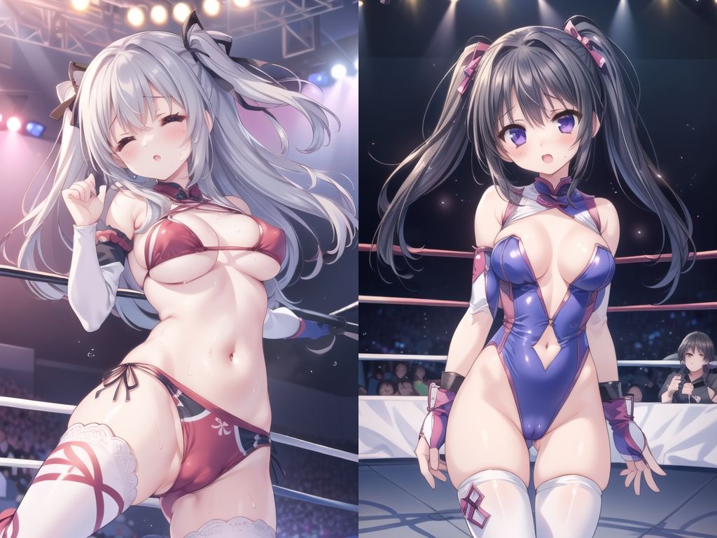 サンプル画像4:AI敗北少女CG集vol.1 正統派リングコスチューム(mugi) [d_471784]