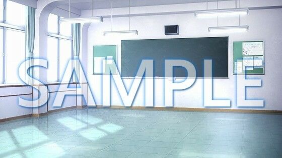サンプル画像1:【背景素材】空き教室A（1385_bg22a）【時間差分あり】(XERO) [d_471791]