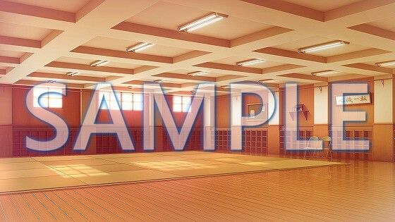 サンプル画像2:【背景素材】武道場（1385_bg26）【時間差分あり】(XERO) [d_471800]