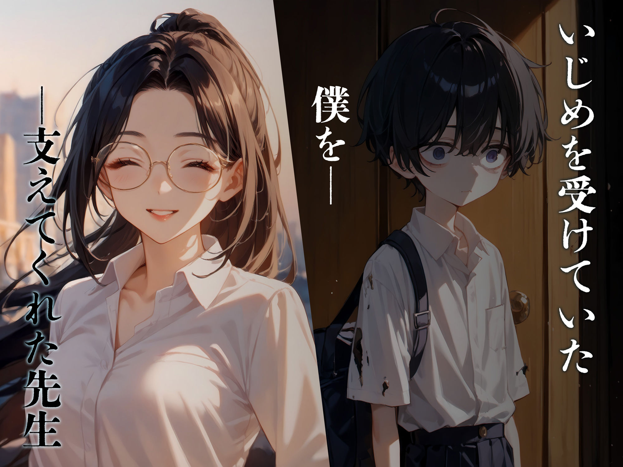 サンプル画像1:僕を守ってくれた先生（純愛編）(レモン卿) [d_471880]