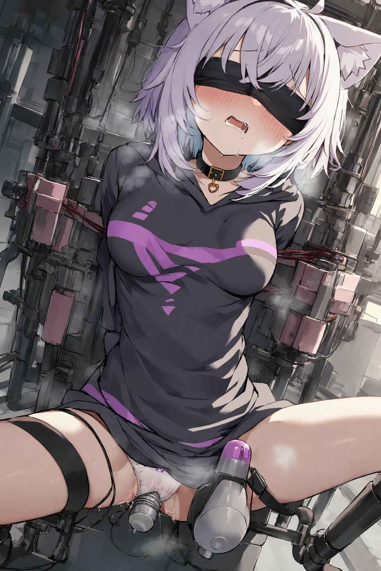 サンプル画像1:完全固定強●絶頂責め〜猫又おかゆ編〜(えるごらぼ) [d_471892]