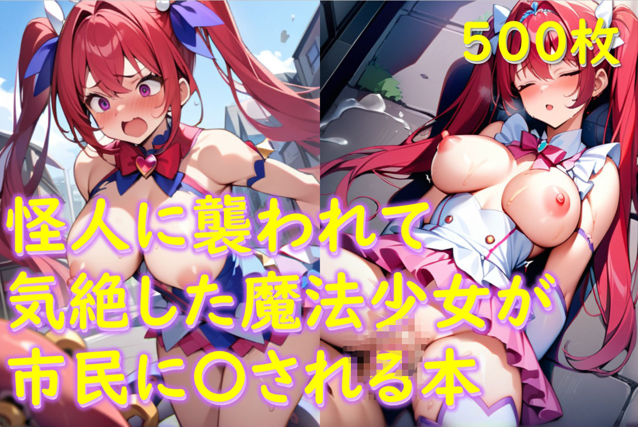 サンプル画像1:怪人に襲われて気絶した魔法少女が市民に〇される本(アレトカサークル) [d_471894]