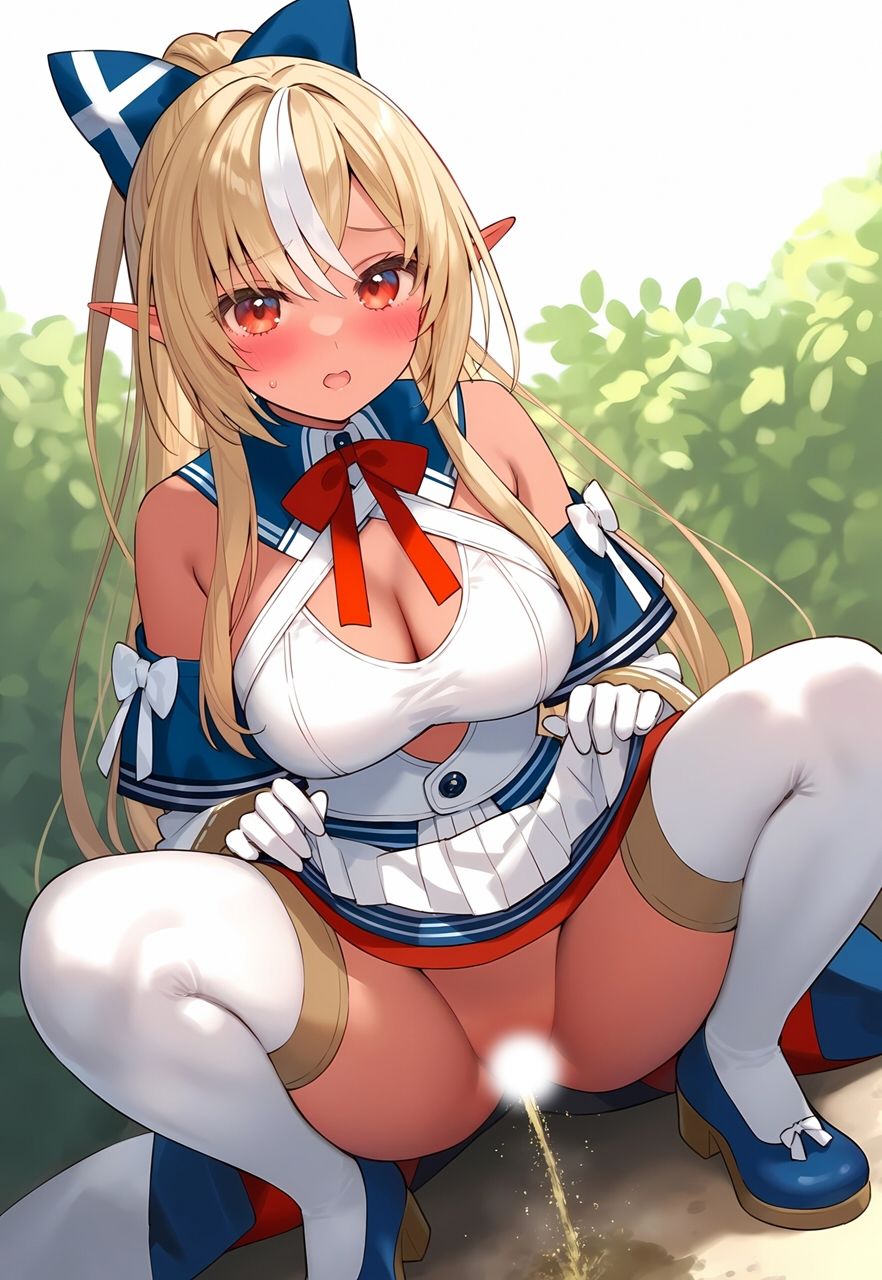 サンプル画像4:ホロメン野外放尿まとめ(くいんすよるか) [d_471899]