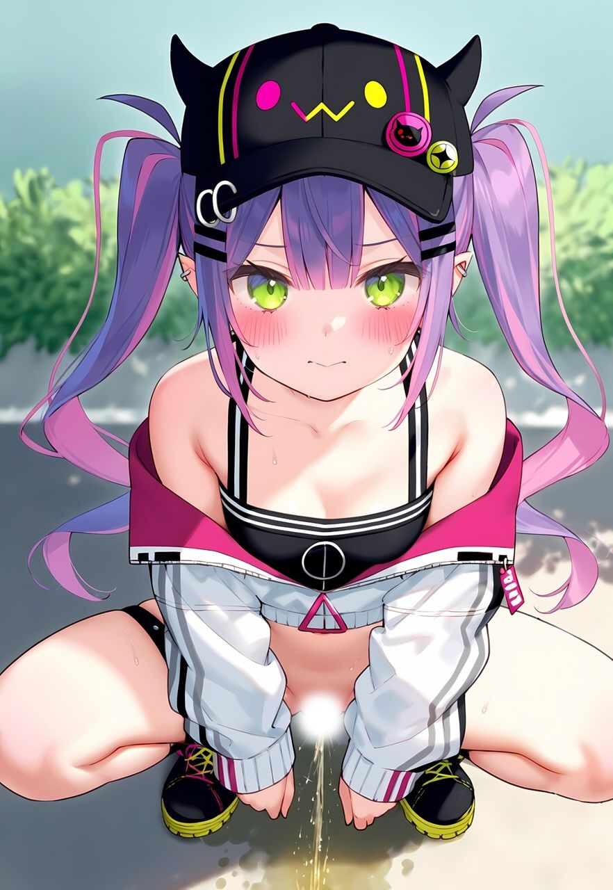 サンプル画像5:ホロメン野外放尿まとめ(くいんすよるか) [d_471899]