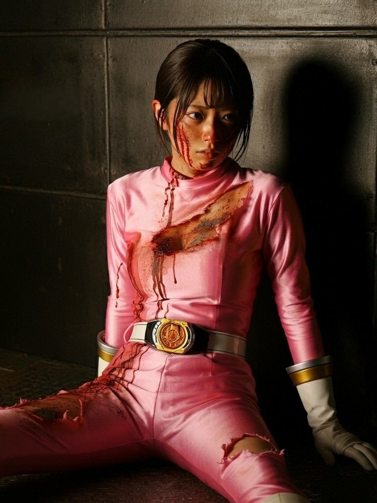 サンプル画像4:囚われたピンクレンジャー1(もう限界) [d_471911]