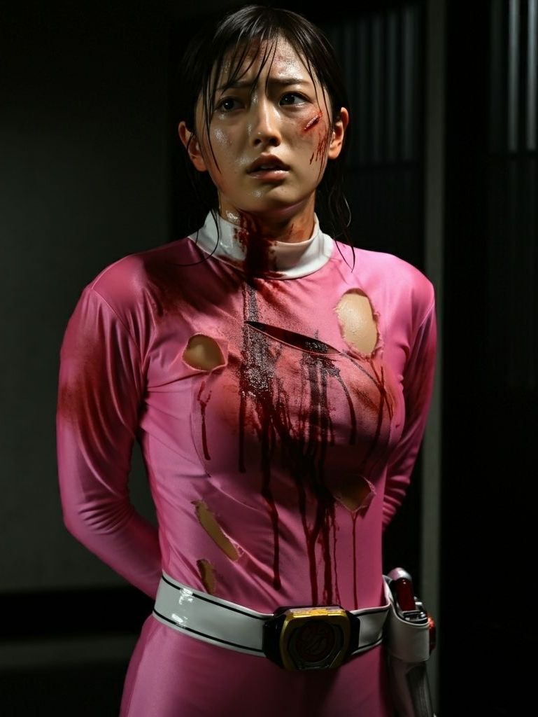 サンプル画像5:囚われたピンクレンジャー1(もう限界) [d_471911]