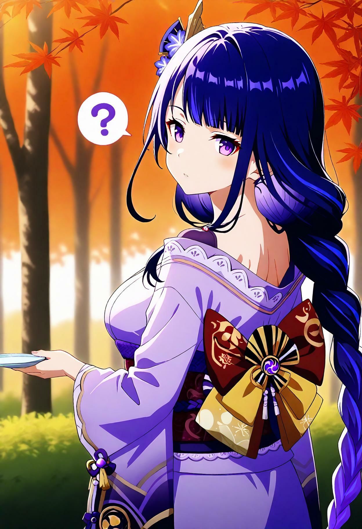 サンプル画像1:ヒロピンAI全集参5_原神_雷電将軍・フータオ(hiropinai_2/5) [d_471924]