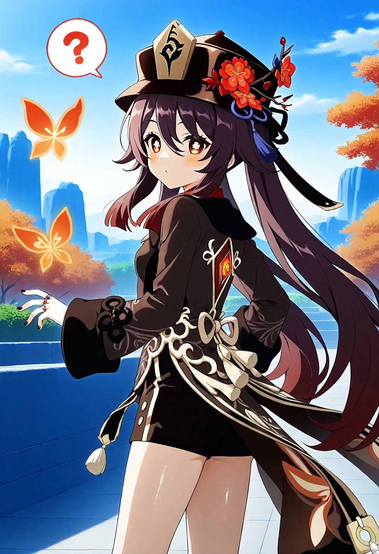 サンプル画像6:ヒロピンAI全集参5_原神_雷電将軍・フータオ(hiropinai_2/5) [d_471924]