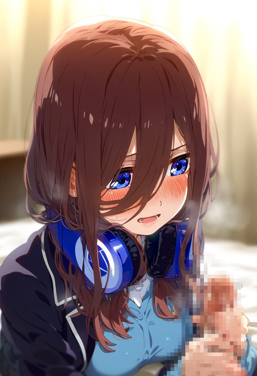 サンプル画像2:五等分の〇嫁 制服えっち 中〇三玖編(amaoto) [d_471936]