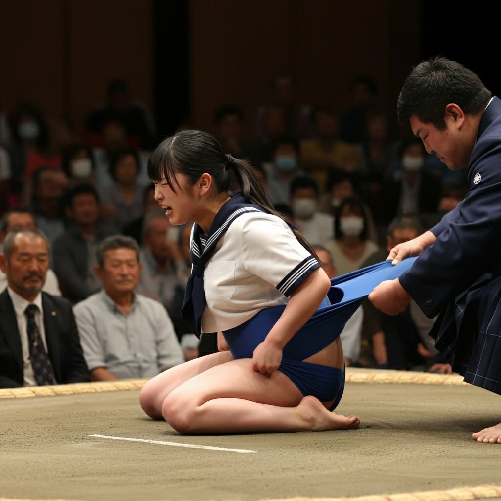 サンプル画像2:JK羞恥エロ相撲1(リアルでおバカな羞恥シチュエーション製作所) [d_472125]