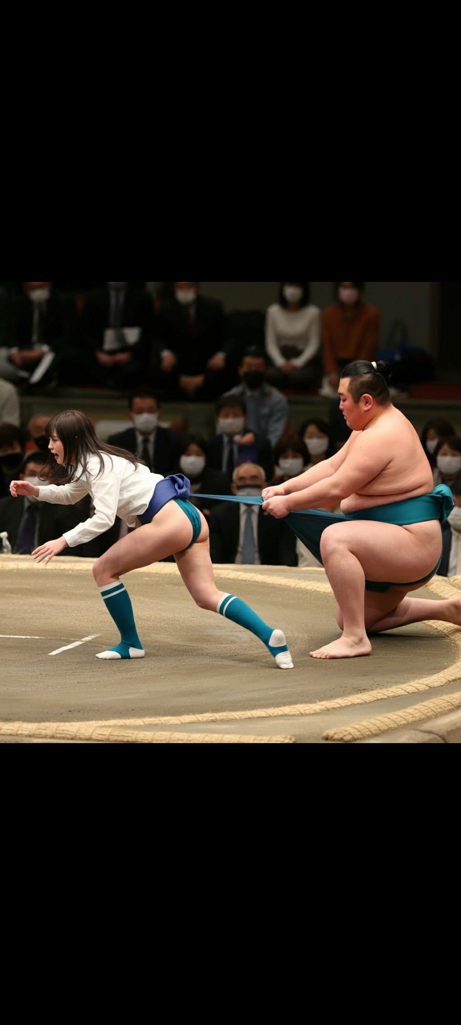 サンプル画像5:JK羞恥エロ相撲1(リアルでおバカな羞恥シチュエーション製作所) [d_472125]