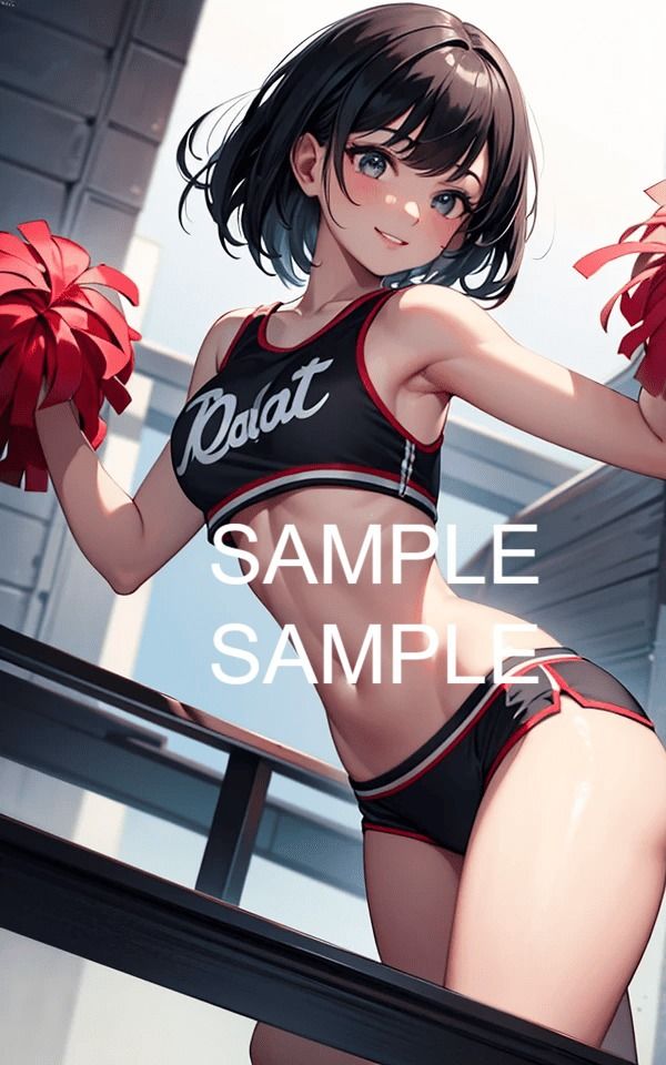 サンプル画像2:チアリーダー美女イラスト集(ラテ) [d_472152]