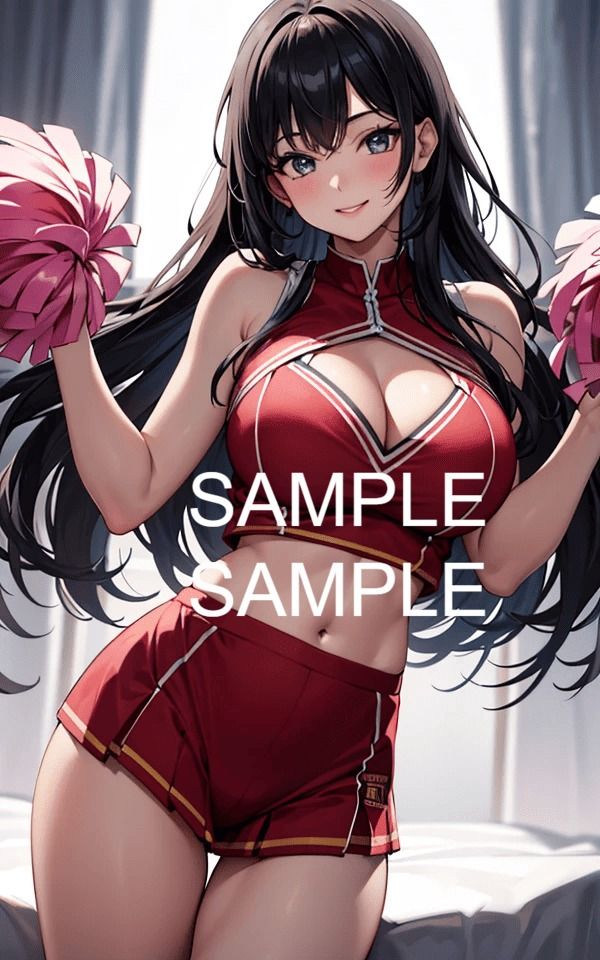 サンプル画像4:チアリーダー美女イラスト集(ラテ) [d_472152]