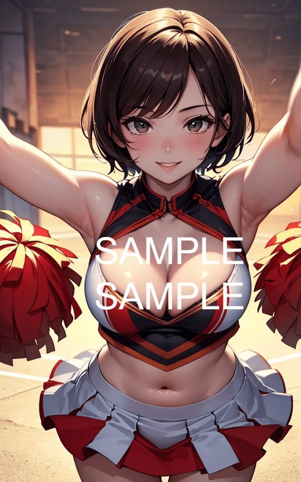 サンプル画像5:チアリーダー美女イラスト集(ラテ) [d_472152]